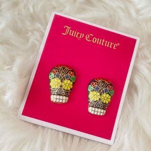 Juicy Couture Skull Stud Earrings NWT